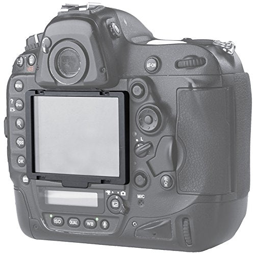 STSEETOP Screen Protector for Nikon D4 D4S with Clip-On Frame - Shatterproof Snap Installation, No Adhesive or Bubbles, Anti-Scratch Edge Protection