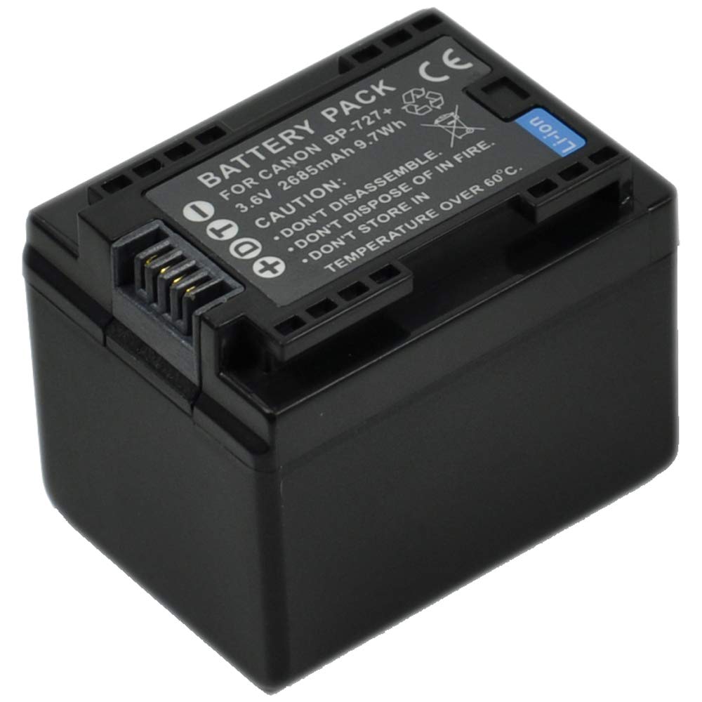 BTBAI BP-727 Camcorder Battery for BP727 BP-709 BP-718 BP-745 LEGRIA VIXIA iVIS HF M506 M52 M56 M60 R306 R36 R37 R38 R406 R46 R48 R47 R506 R56 R57 s1a