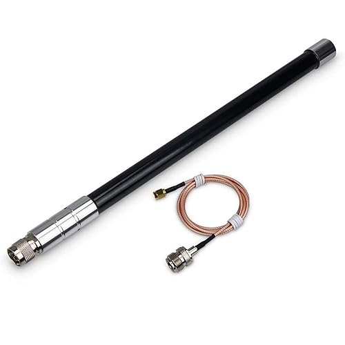 LoRa Gateway Antenna 3dbi Gain Indoor Outdoor Omni-Directional Glass Fiber LoRaWan Antenna N-Male SMA Connect Cable Ultra Distance Transmission 915MHz