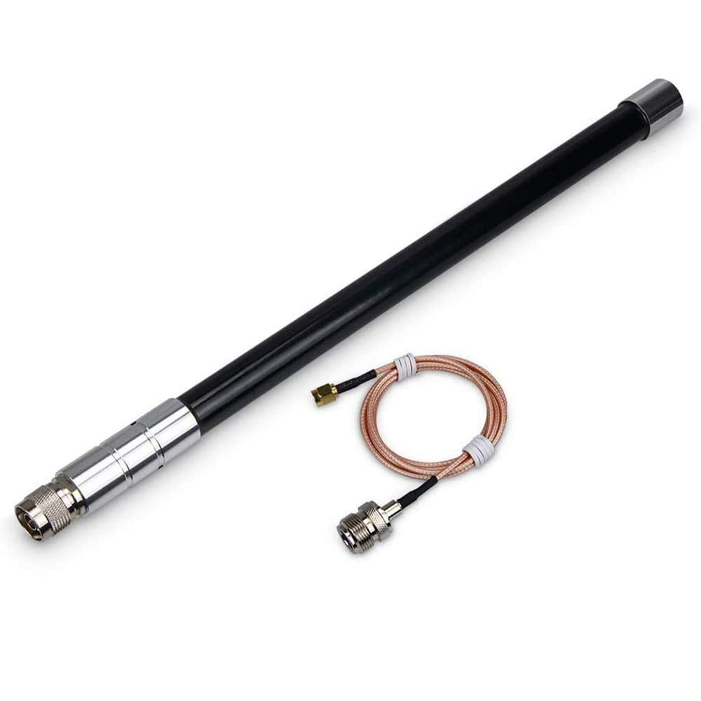 LoRa Gateway Antenna 3dbi Gain Indoor Outdoor Omni-Directional Glass Fiber LoRaWan Antenna N-Male SMA Connect Cable Ultra Distance Transmission 915MHz