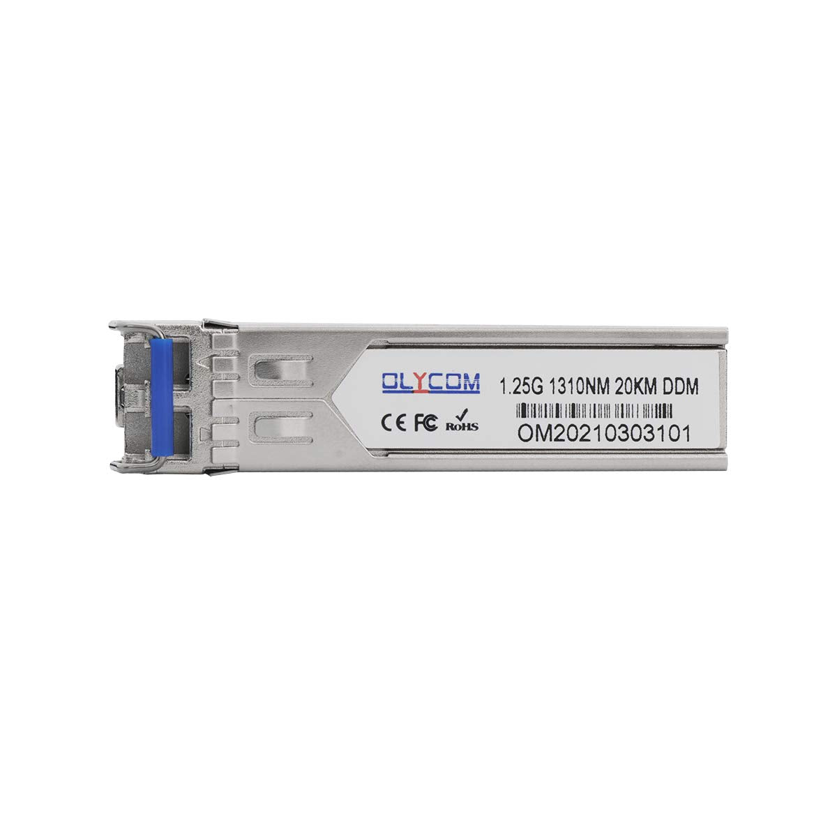 1000Base-LX 1.25G SFP Transceiver with 1310nm Dual LC Connector 20KM Single Mode DDM for Cisco Meraki Ubiquiti Mikrotik D-Link Supermicro Netgear