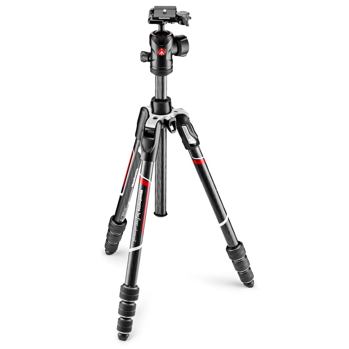 Manfrotto Befree Advanced Twist Camera Tripod Kit, Travel Tripod Kit with Fluid Head and Twist Closure, Portable and Compact, Carbon Camera Tripod