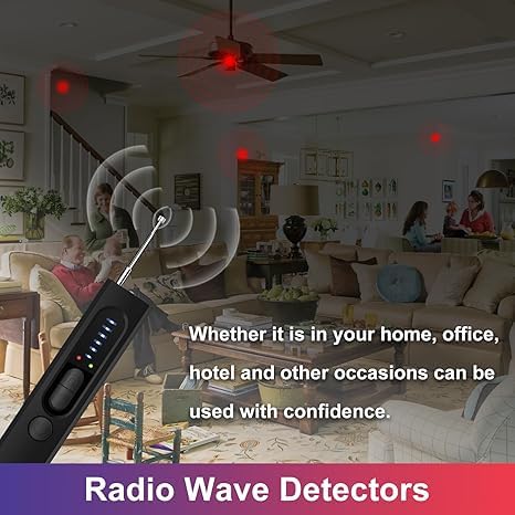 Hidden Camera Detectors for Travel, Wireless Signal Scanner for Travel, Hidden Device GPS Detector Bug Detector, Bug Detector Electronic Sweeper, RF