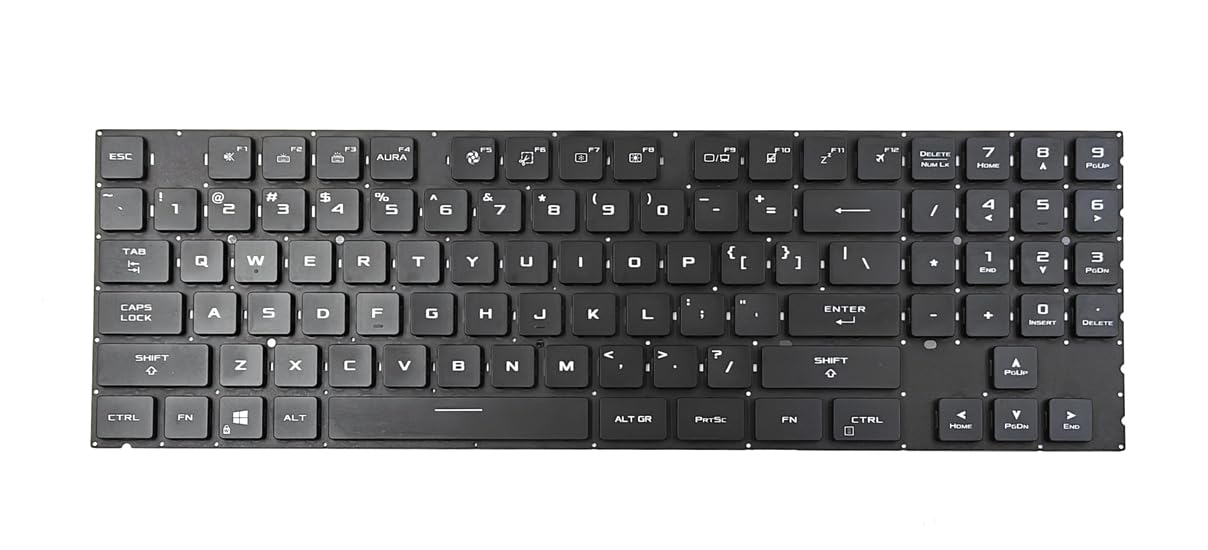 laptoppartshub Replacement Blacklit Keyboard for ROG G733 G733Q G733Z Laptop