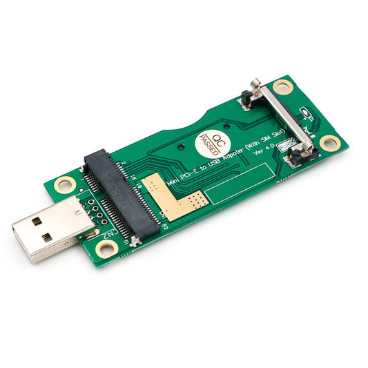 Mini PCI-E to USB Adapter with SIM Card Slot for Module Transfer to USB Interface
