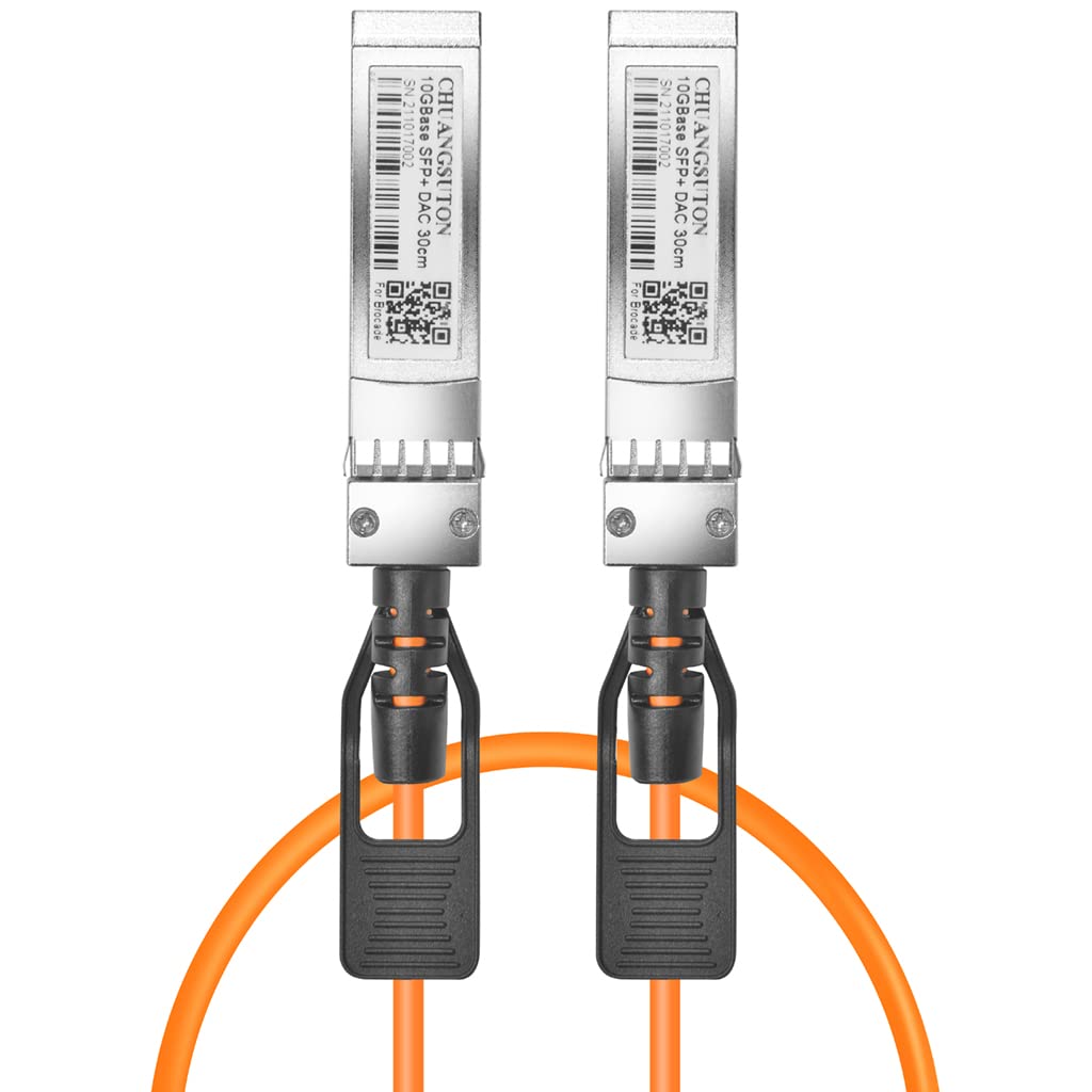 Chuangsuton 10G SFP+ DAC Twinax Cable - 10Gb Gigabit Ethernet Copper Cable Compatible for Juniper QFX-SFP-DAC-3M/ EX-SFP-10GE-DAC-3M, 3M(9.9ft)