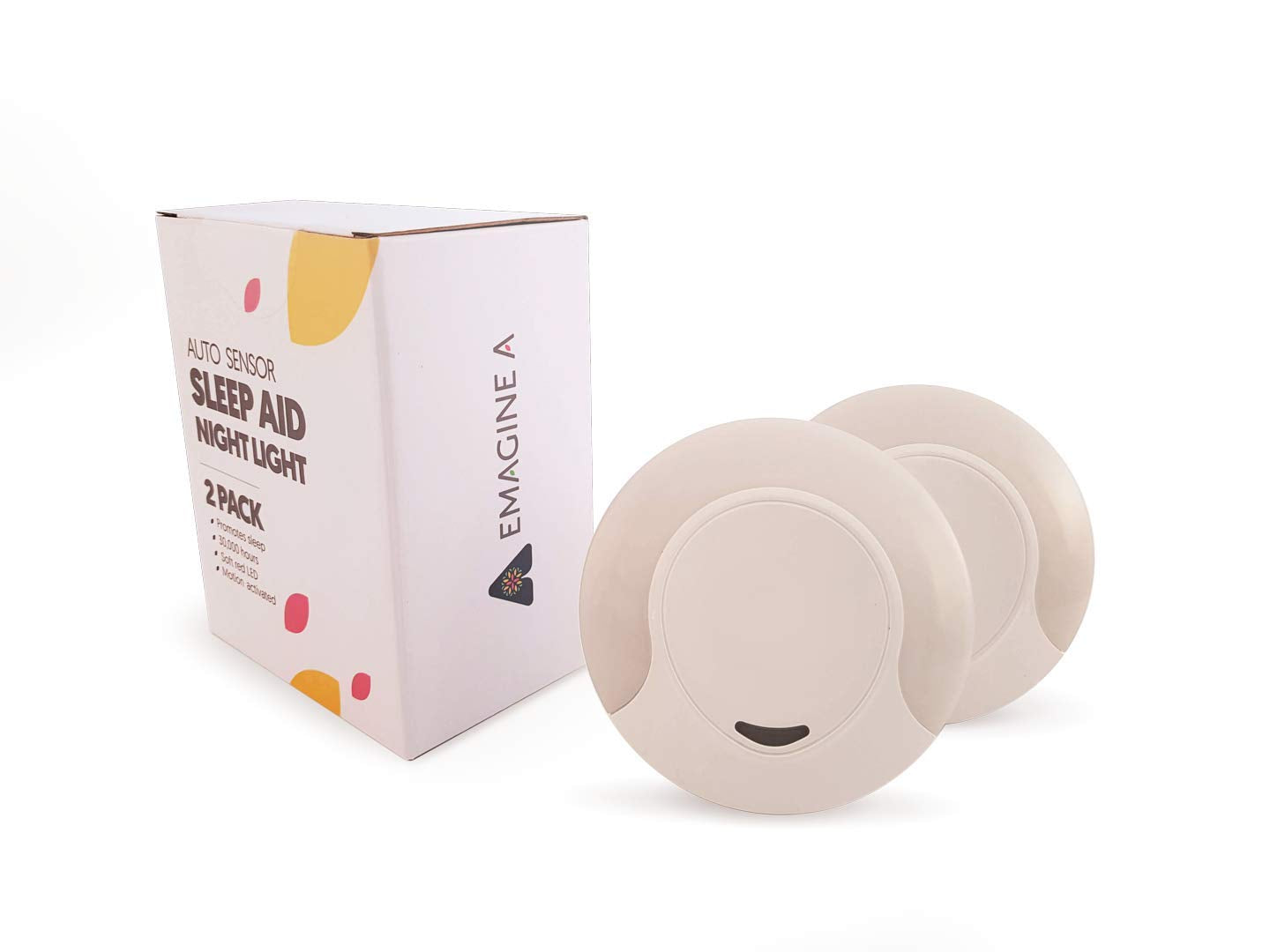 emagine A Sleep Aid Red Night Light Outlet Plug in with Dusk to Dawn Auto Sensor, Low Blue LED Promotes melatonin Production and Healthy Sleep