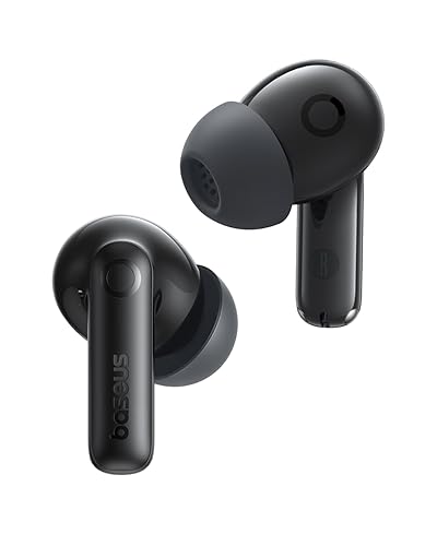 Baseus Bass BP1 Pro Noise Cancelling Wireless Earbuds, Real-Time Adaptive Noise Cancelling, Adaptive Active EQ, LDAC Hi-Res Sound, 6-Mic AI Clear…