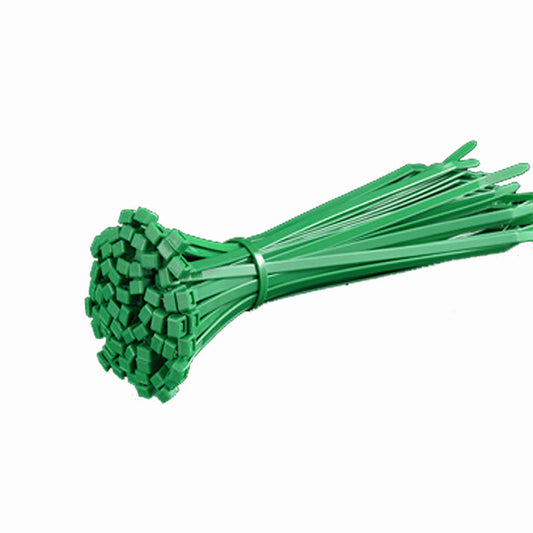 100 nylon cable ties, double-sided toothed, 11 pound tensile strength, heavy-duty cable ties, self-locking adjustable, durable, suitable for indoor