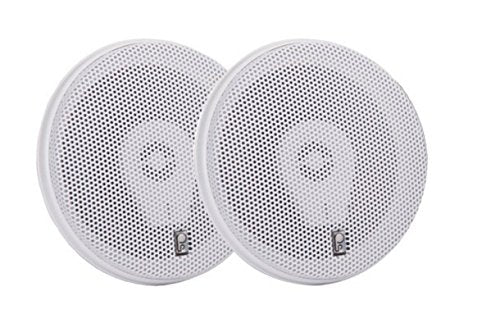 Poly-Planar PolyPlanar 6 Titanium Series 3-Way Marine Speakers - (Pair) White / MA8506W /