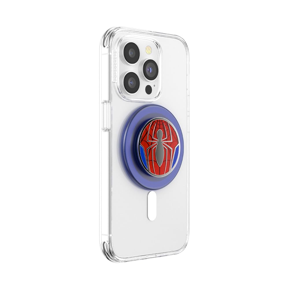 PopSockets Phone Grip for MagSafe, Magnetic Holder, Phone Stand, Spiderman - Verse