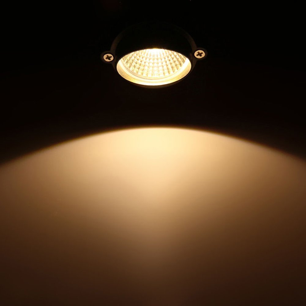 WeFoonLo 1pcs Outdoor 5W LED Clip on Light Water Resistant Adjustable Desk Stand Spotlight Lamp Signboard Blackboard Lighting with Plug (Warm White)