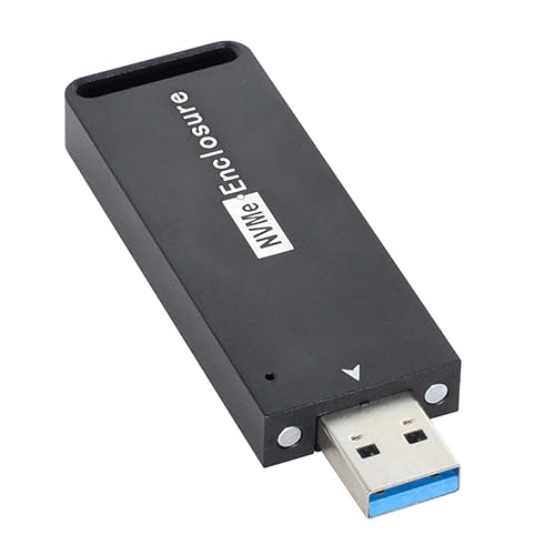 Cablecc USB 3.1 Gen2 10Gbps to NVME PCI-E M-Key Solid State Drive External Enclosure 2230/2242mm