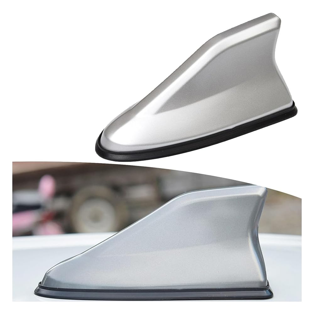 TYDXZNB Shark Fin Antenna for Subaru Impreza 1992-2025 2026 SGP, Functional Signal Receiver with Copper Connection Cable, Exterior Aerial Styling Replacement Accessory,Silver
