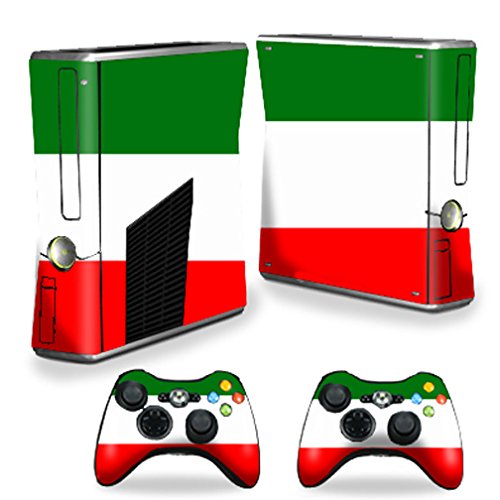 MightySkins Skin Compatible with X-Box 360 Xbox 360 S Console - Italian Flag | Protective, Durable, and Unique Vinyl Decal wrap Cover | Easy to Apply