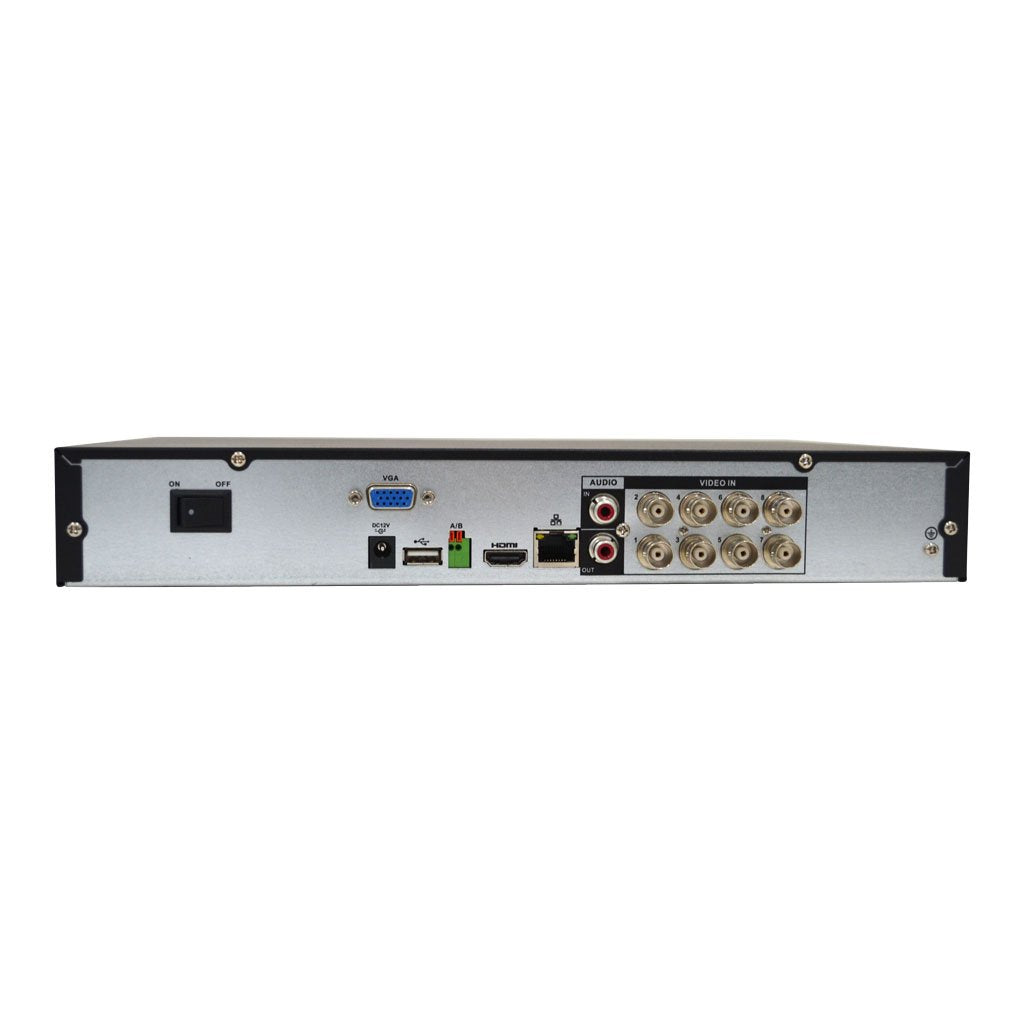 8 Channel Tribrid Security Surveillance DVR with Analog @960H and HD-CVI and 2 IP Channels @up to 1080p ALL IN ONE - NO HARD DRIVE