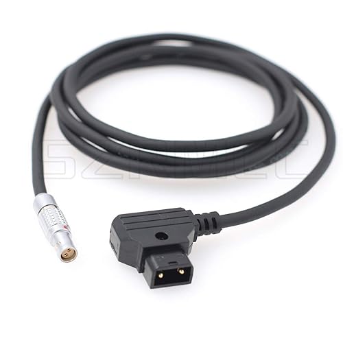 SZRMCC 2 Pin Female Rotatable to D-tap Power Cable for RED Komodo 6K Cinema Camera (80cm)