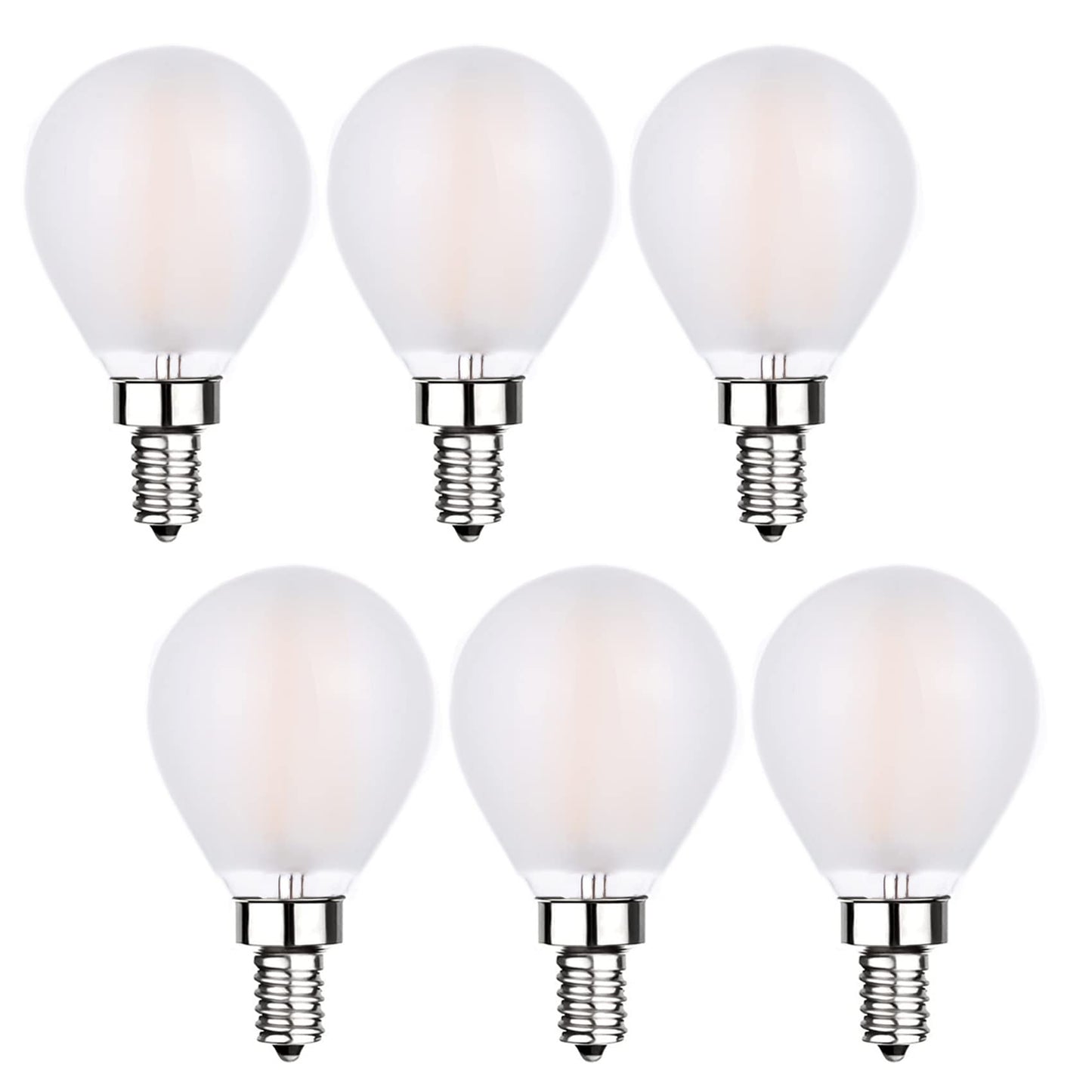 Sunaiony E12 LED Bulb 60W Equivalent Dimmable Candelabra Light Bulbs 3000K
