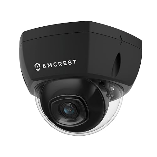 Amcrest 4K Outdoor POE IP Camera, UltraHD 8MP Security Camera, IK10 Vandal Resistant Dome, 2.8mm Lens, IP67 Weatherproof Security, Cloud & MicroSD
