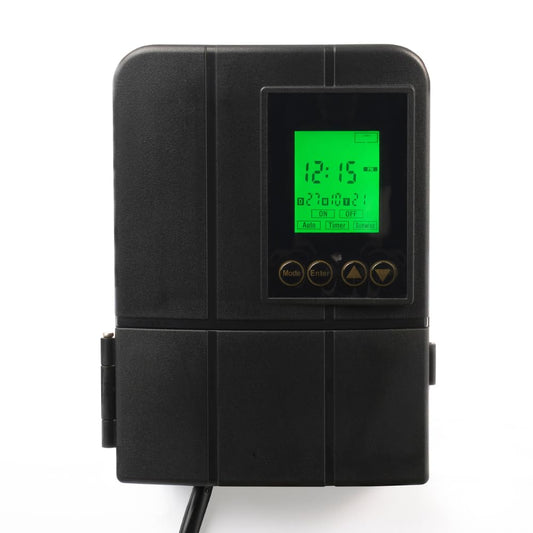 Moonrays 50W Low Voltage Landscape Transformer with Astronomical Timer, Dusk/Dawn Weather Resistant Outdoor LED Power Lighting Transformers for Bright
