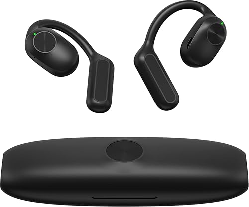 Sainellor 2025 Latest Open-Ear Air Conduction Headphones, 56H Playtime Bluetooth 5.2 Wireless Earbuds, IPX5 Waterproof Sport Earphones, Touch…