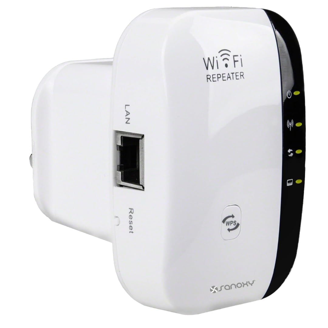 SANOXY 2.4G Wireless Repeater, 300Mbps+2T2R
