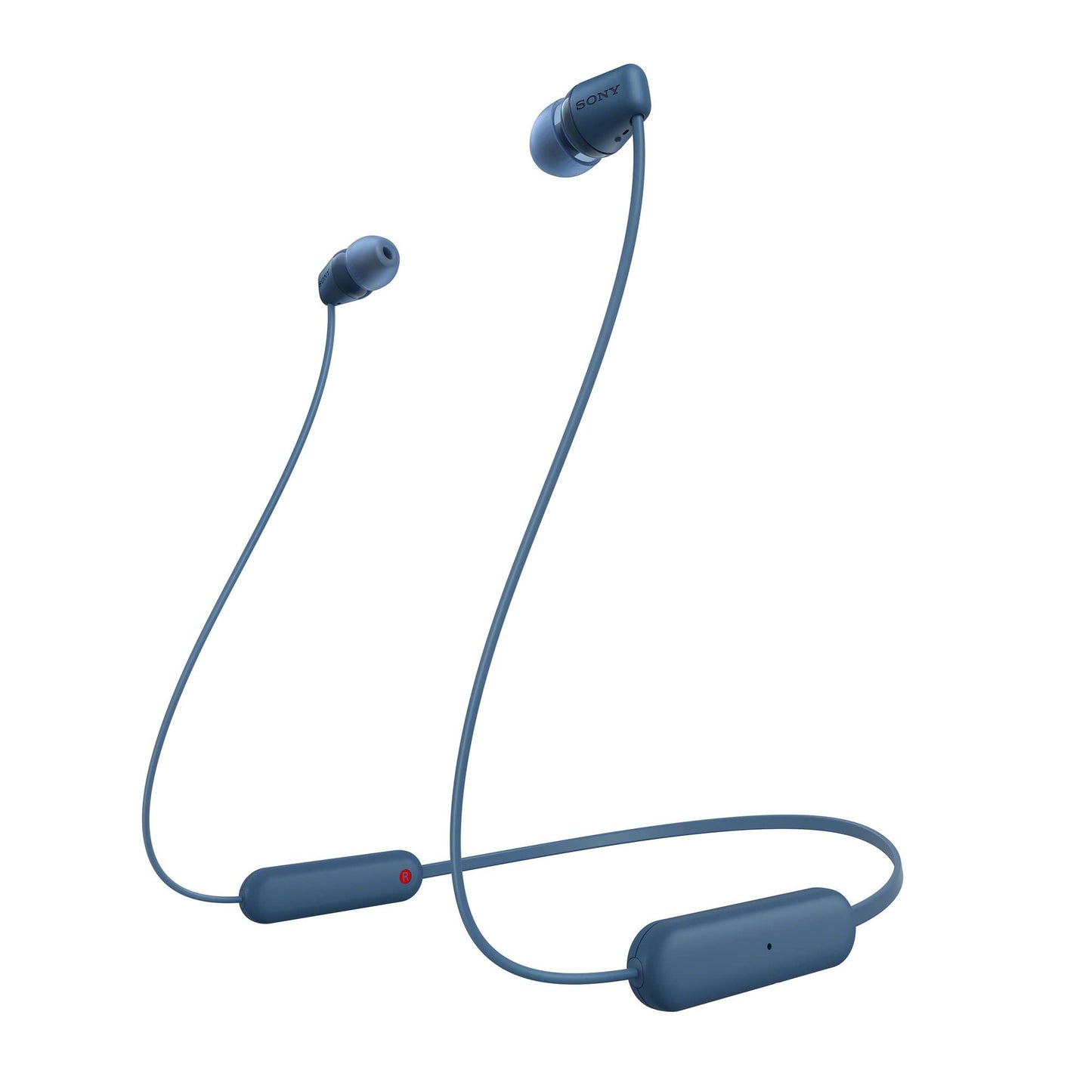 Sony WI-C100 Wireless in-Ear Bluetooth Headphones with Built-in Mic, Blue