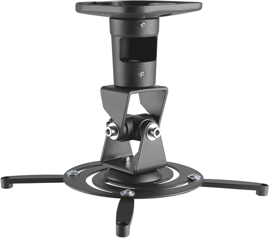 AMER Projector Mount - Ceiling Bracket LCD DLP Tilt 360° Swivel 30lbs (Black)