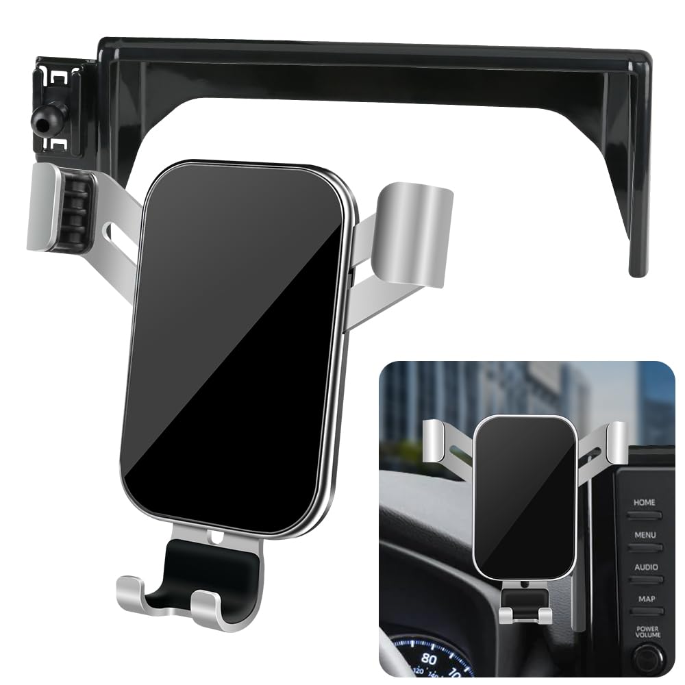 LUNQIN Car Phone Holder for 2019-2025 Toyota RAV4 LE XLE & 2019-2025 RAV4 Hybrid LE XLE SE Woodland XLE-Premium & 2021-25 RAV 4 Prime SE Auto