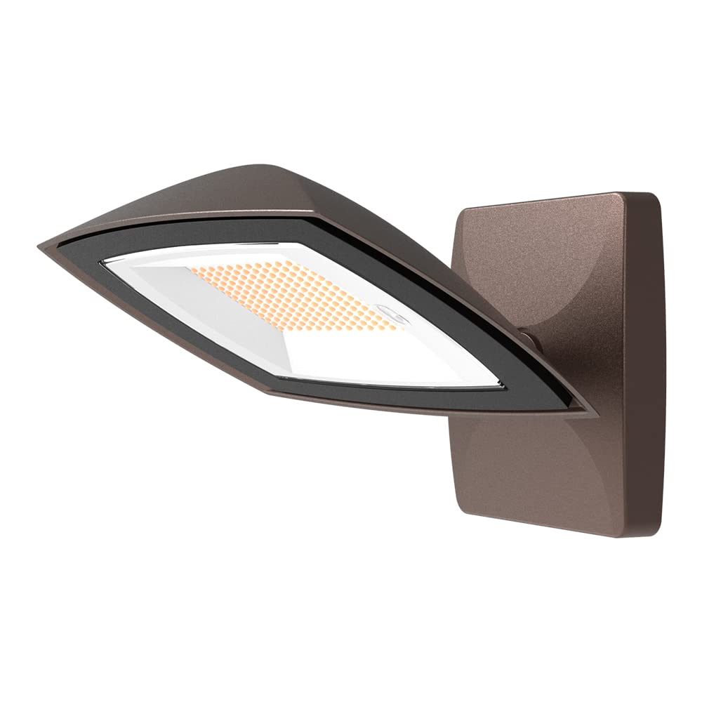 HALO ARFL Watt Equivalence Bronze, Outdoor Integrated LED Architectural Residential Floodlight Dusk to Dawn 1700 Max Lumens