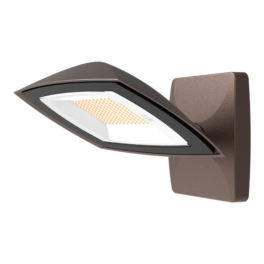 HALO ARFL Watt Equivalence Bronze, Outdoor Integrated LED Architectural Residential Floodlight Dusk to Dawn 1700 Max Lumens