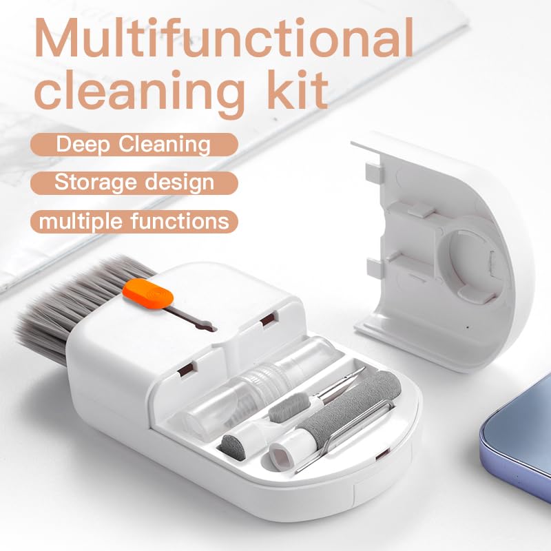 Novovida 10-in-1 Camera Laptop Phone Cleaner Kit, Computer Screen Keyboard Brush Cleaning Spray for Phone, Pad, Electronic Device Clean Tool for PC