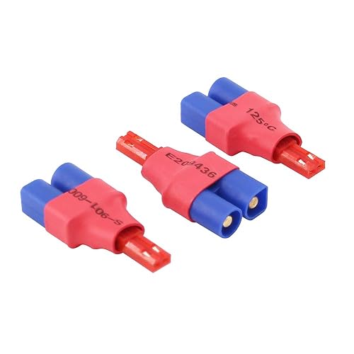 OliRC 3pcs EC3 Style Male to JST Wireless Connector Adapter(C52-3)