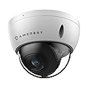 Amcrest 5MP POE Camera, Outdoor Vandal Dome Security POE IP Camera, 5-Megapixel, 98ft NightVision, 2.8mm Lens, IP67, IK10 Resistance, MicroSD 256GB