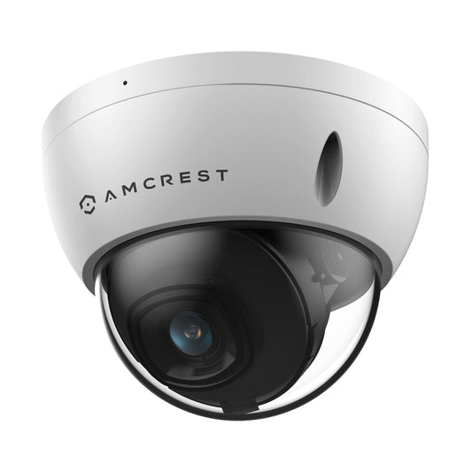 Amcrest 5MP POE Camera, Outdoor Vandal Dome Security POE IP Camera, 5-Megapixel, 98ft NightVision, 2.8mm Lens, IP67, IK10 Resistance, MicroSD 256GB