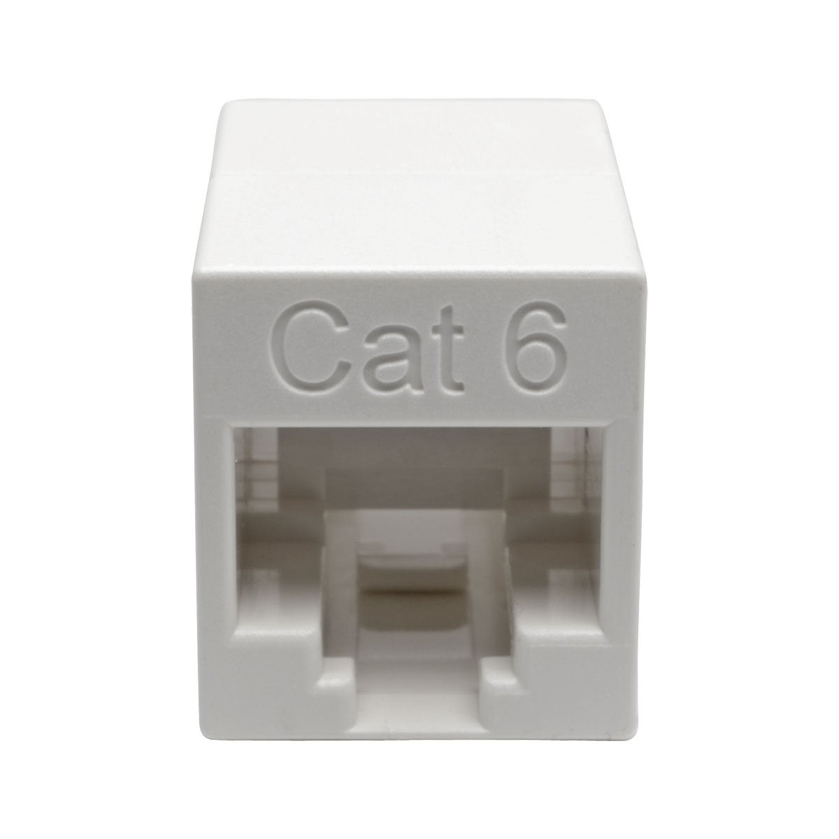 Tripp Lite Cat6 Gigabit Ethernet Straight-Through Modular In-Line Coupler Compact RJ45 White F/F TAA (N234-001-WH)