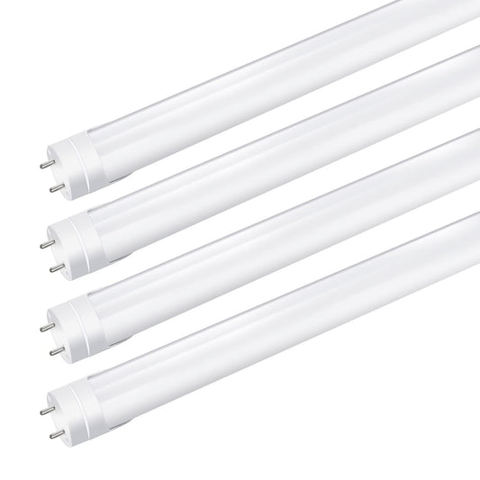 LightingWill LED T8 Light Tube 3FT, Warm White 3000K-3500K, Dual-End Powered Ballast Bypass, 2000 Lumens 15W (32W Fluorescent Equivalent), Frosted