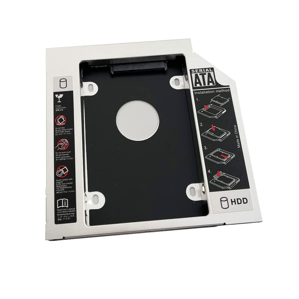 DY-tech 2nd Hard Drive HDD SSD SATA Caddy for HP Pavilion G4 G6 G7 G6-1110ss G6-1156er