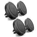 MAXBOOSTPOWER Universal Smartphone Holder - Air Vent Magnetic Car Mount (4 Pack Black) Compatible with iPhone 12/13/14/15/16 & Galaxy LG Android Cell