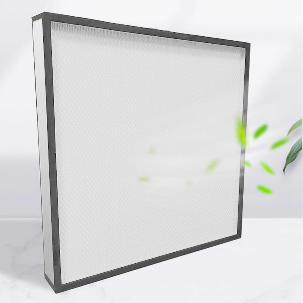 EQCOTWEA High Efficiency HEPA Filter Replacement FFU Aluminum Fan Filter Unit for Laminar Flow Hood 22.44x22.44x3.15inch Class 100 Cleanliness HEPA