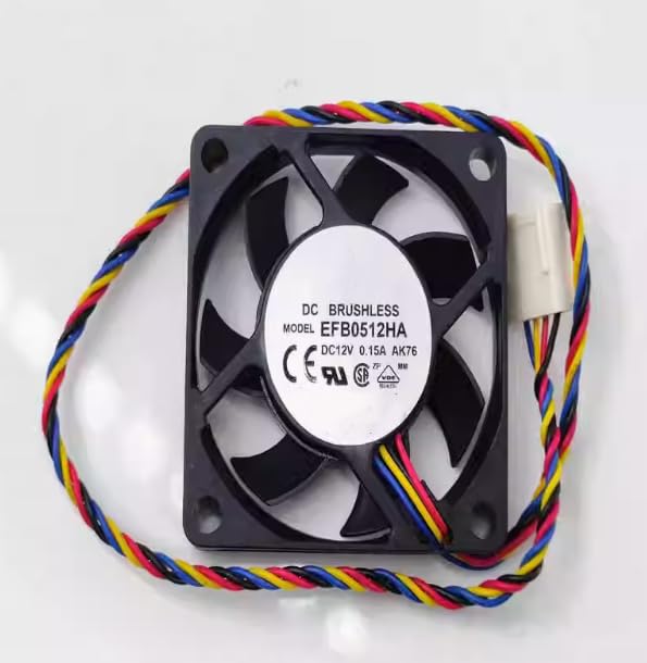 Ailsa Hexi EFB0512HA DC12V 0.15A 50x50x10mm 4-Wire PWM Speed Control Cooling Fan