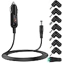 Czepa 12v Car dc Charger Power Cord with 8 Connectors for Cigarette Lighter Portable DVD Player, Car DVR, GPS, Bluetooth Speakers, Breast Pump, Car…