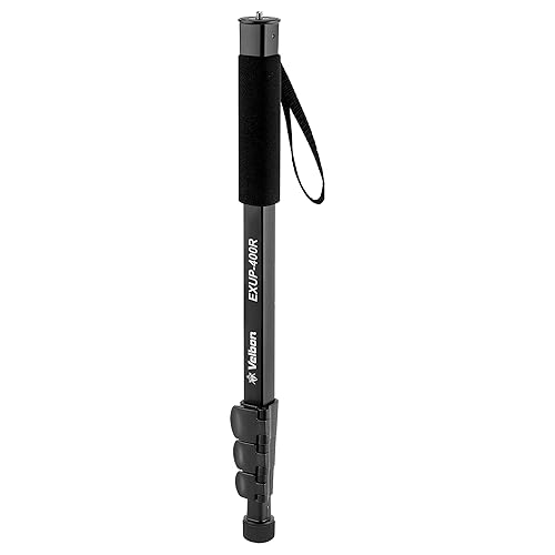 Velbon 017915501102 Monopod Pole, Camera Compatible, EXUP-400R AZ 4-Level Lever Lock, Total Height 57.1 inches (146 cm), Leg Diameter 0.9 inches (23