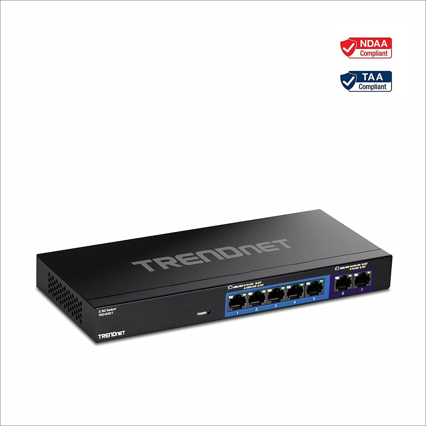 TRENDnet 7-Port Multi-Gig Gaming Switch, TEG-S327