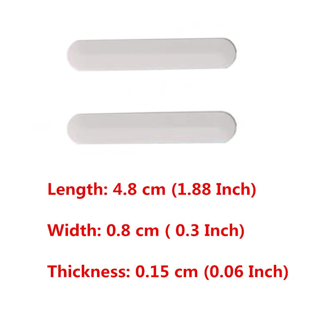4PCS Bottom Case Rubber Feet Strip Replacement for HP Pavilion 15-CS 15-CW 14-CE Laptop Bottom Rear Cover Rubber Foot Strip Silver