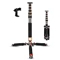 Koolehaoda Camera Aluminum Monopod with Metal Tripod Base.6 Sections 46-177cm/18-69inch Adjustable, Leg Diameter ?28mm,up to 6kg /13lbs