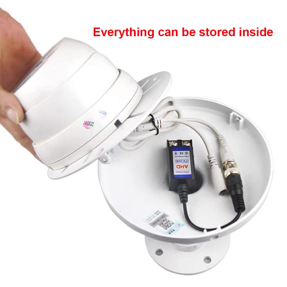 V-FiabilidadI-Shaped Telescopic Security Camera Mount Bracket - Adjustable 11.8-23.6 Inches, Universal Ceiling/Wall Mount for Dome CCTV/IP Cameras