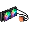 Cooler Master MasterLiquid ML240R ARGB Close-Loop AIO CPU Liquid Cooler, Dual Chamber Pump, 240mm Radiator, MF120 PWM, AMD Ryzen AM5/AM4/Intel
