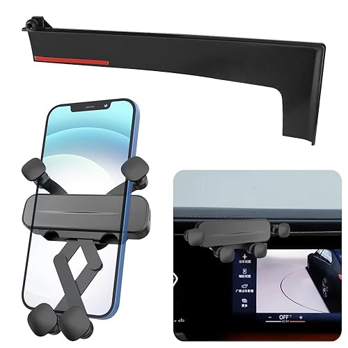 LUNQIN Car Phone Holder Mount for BMW 7 Series 2023 2024 2025 740i 760i xDrive BMW i7 M70 Auto Accessories Navigation Screen Bracket Interior