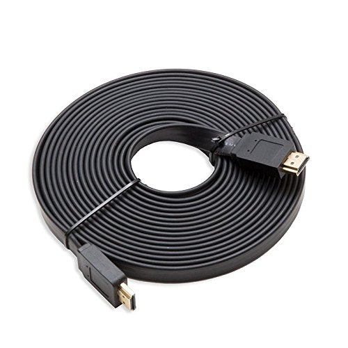 CableVantage Flat HDMI 30FT Cable 10M Cord Supports 3D Ethernet 1080P Audio Return, HDTV to Satellite Box Home Theater Video Game,for PC TV Monitors